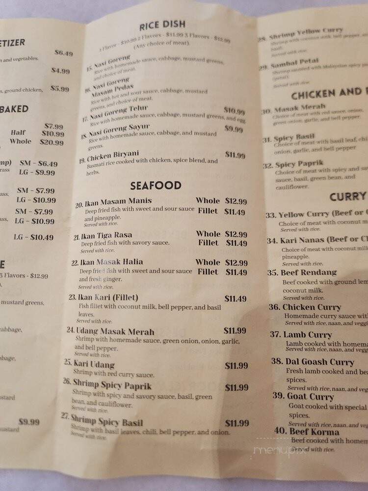 Mutiara - Inglewood, CA menu_pic