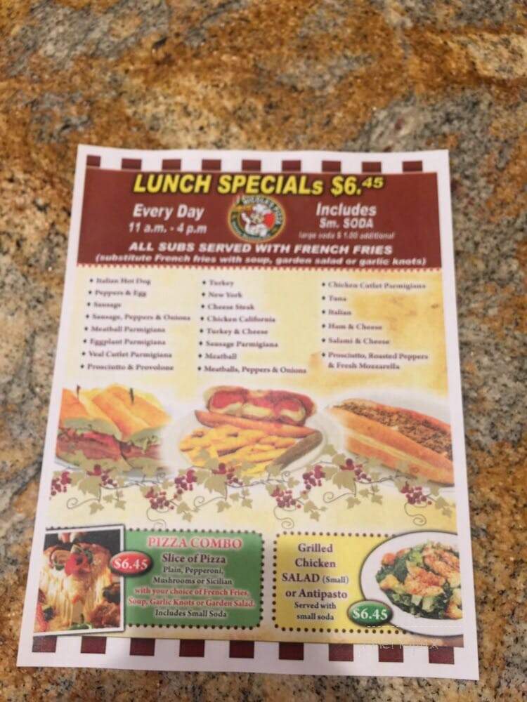 Nicola's Pizza - Califon, NJ menu_pic