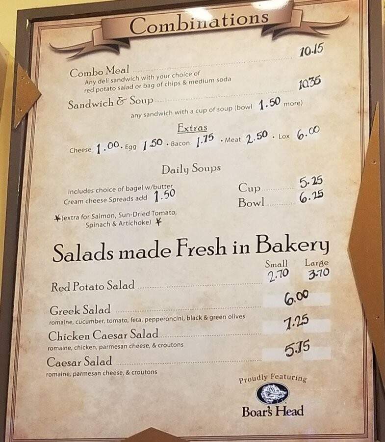 Alia's Bagels & Bakery & Coffee - Boise, ID menu_pic