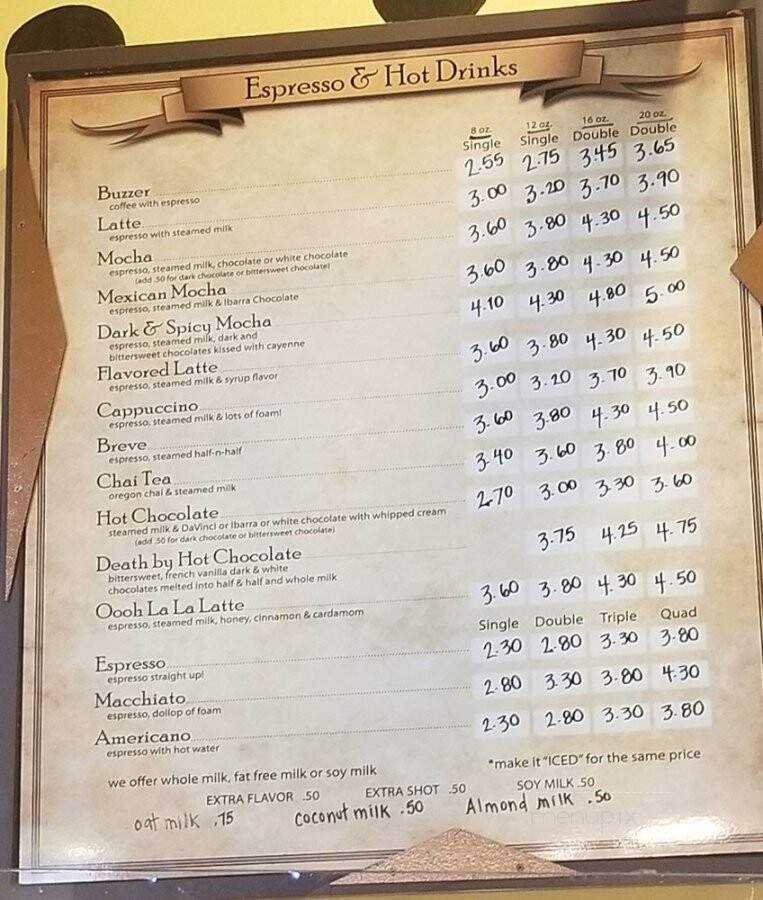 Alia's Bagels & Bakery & Coffee - Boise, ID menu_pic