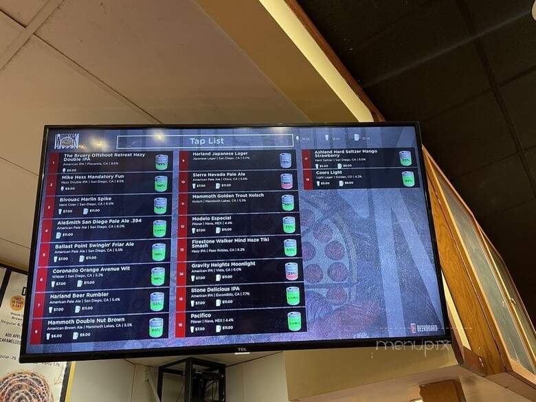 Woodstock's Pizza - San Diego, CA menu_pic