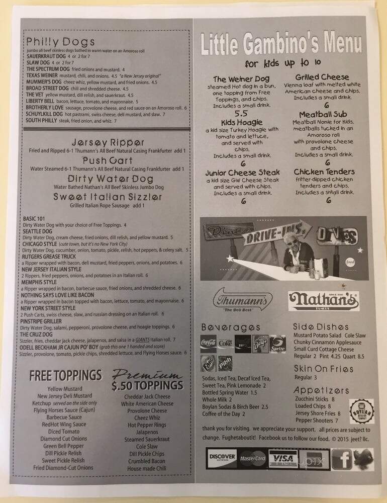 Jersey's Cafe - Carmel, IN menu_pic