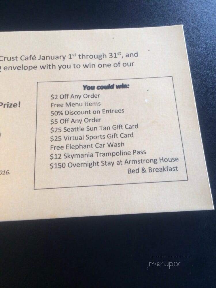 Island Crust - Mercer Island, WA menu_pic