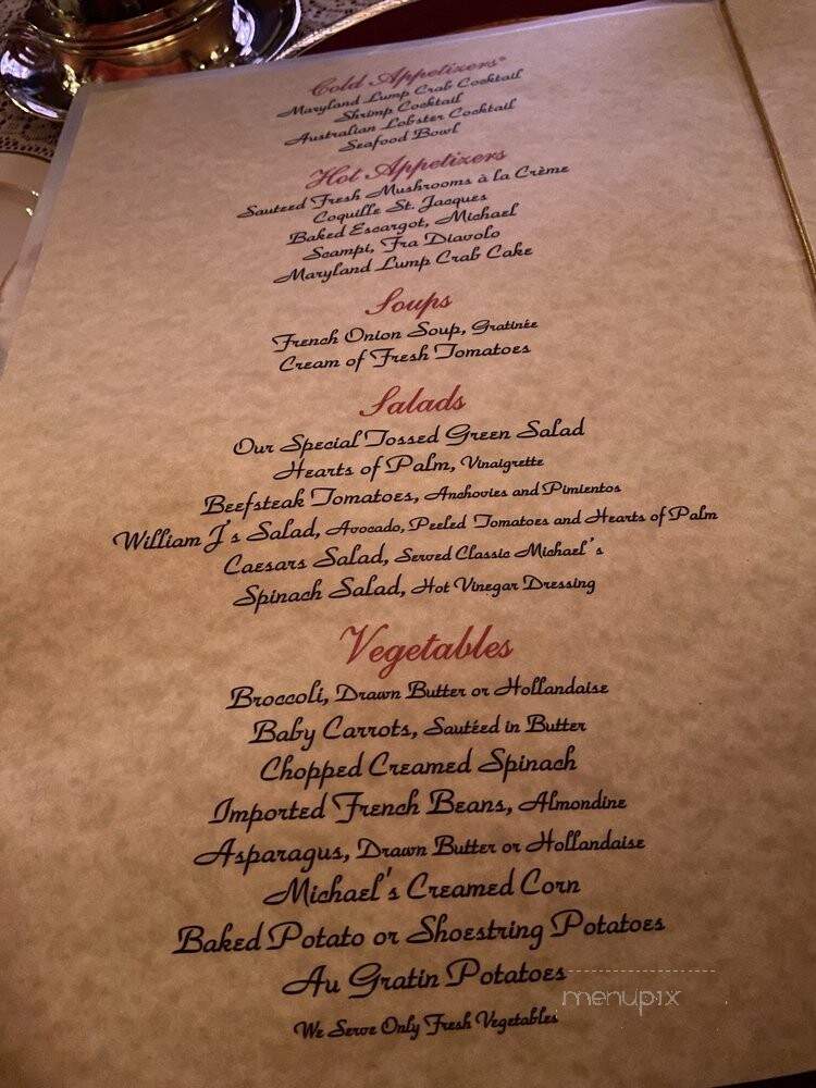 Michael's - Las Vegas, NV menu_pic