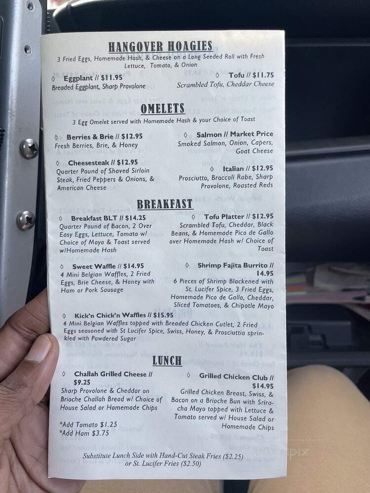 Tony's Coffee Shop - Philadelphia, PA menu_pic