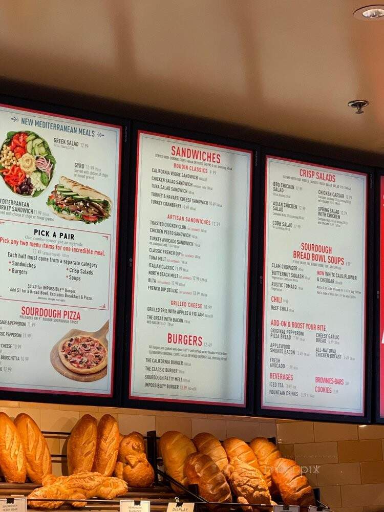 Boudin Sourdough Bakery & Cafe - Costa Mesa, CA menu_pic