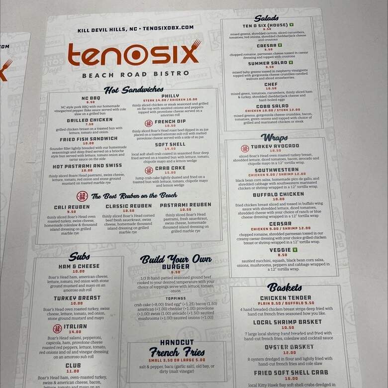 Madison's Cafe & Lounge - Kill Devil Hills, NC menu_pic