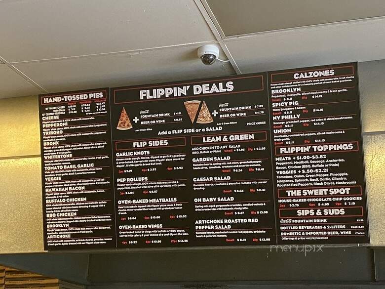 Flippin Pizza - Carlsbad, CA menu_pic