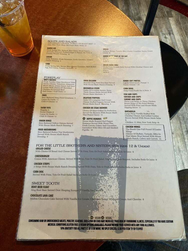 Brothers Bar & Grill - South Lake Tahoe, CA menu_pic