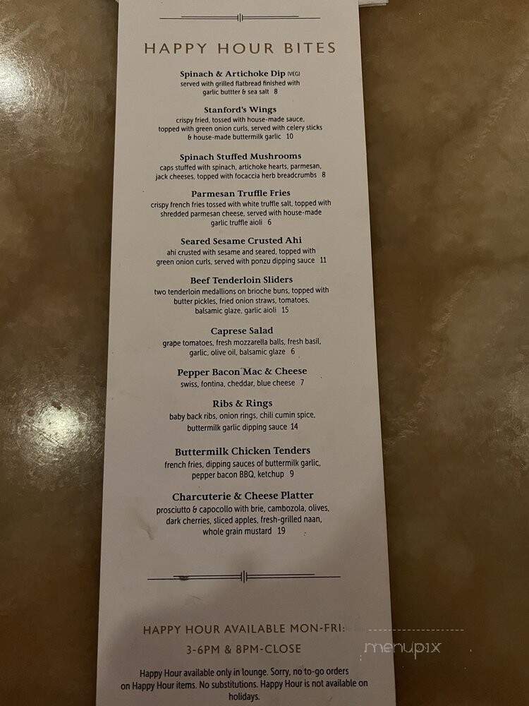 Stanford's Restaurant and Bar - Seattle, WA menu_pic