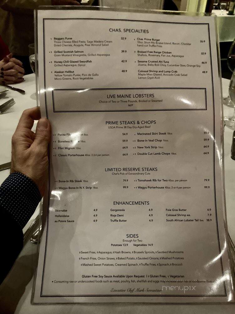 Chas Rothman's - East Norwich, NY menu_pic