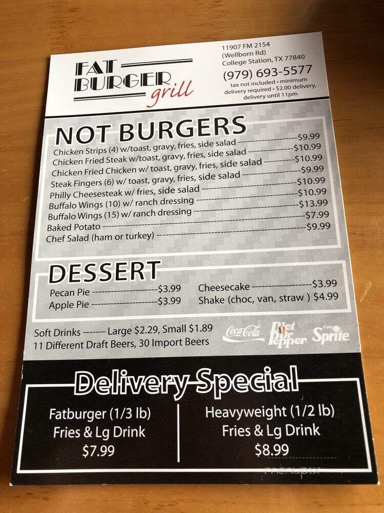 Fat Burger Grill - College Station, TX
