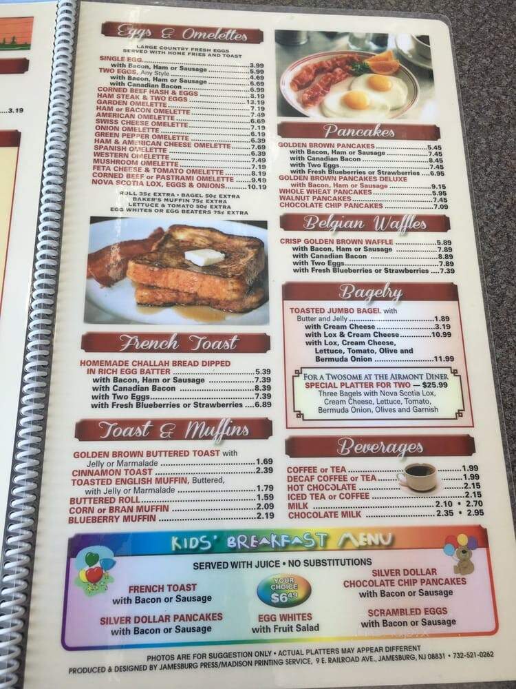 Airmont Diner - Suffern, NY menu_pic