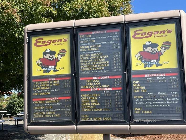 Eagan's Drive In & Espresso - Olympia, WA menu_pic