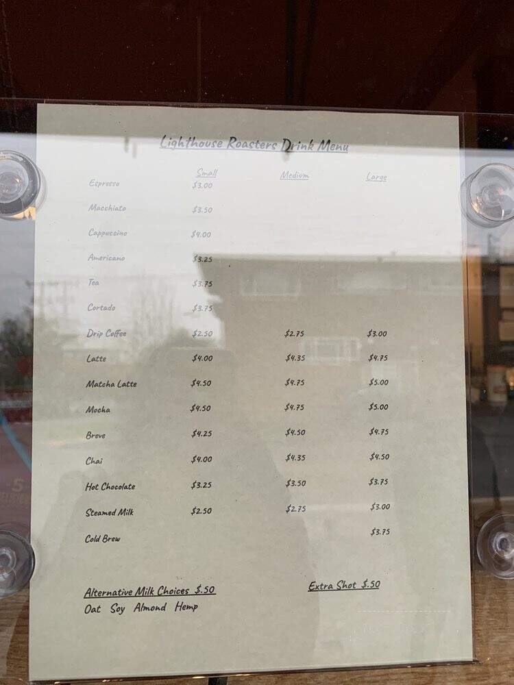Lighthouse Roasters Fine Coffees - Seattle, WA menu_pic