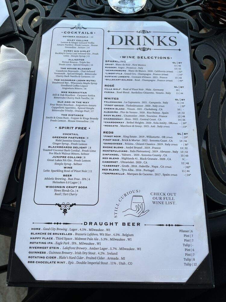Buckley's Kiskeam Inn - Milwaukee, WI menu_pic