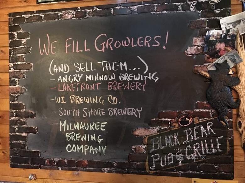 Black Bear Pub & Grille - Stone Lake, WI menu_pic