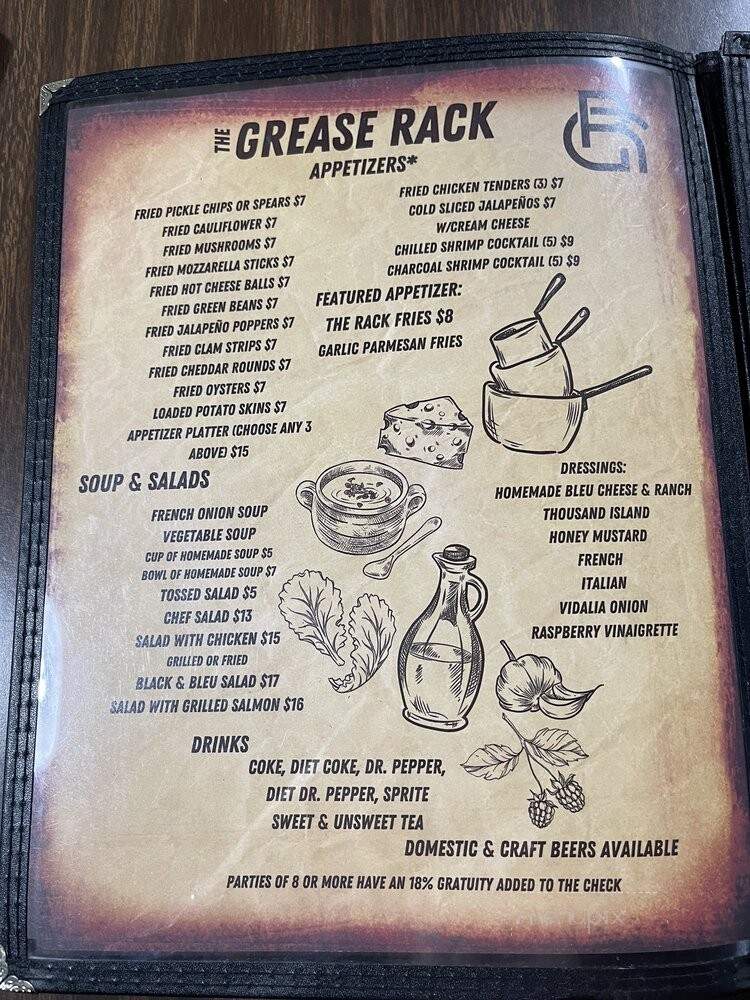 The Grease Rack - Newport, TN menu_pic