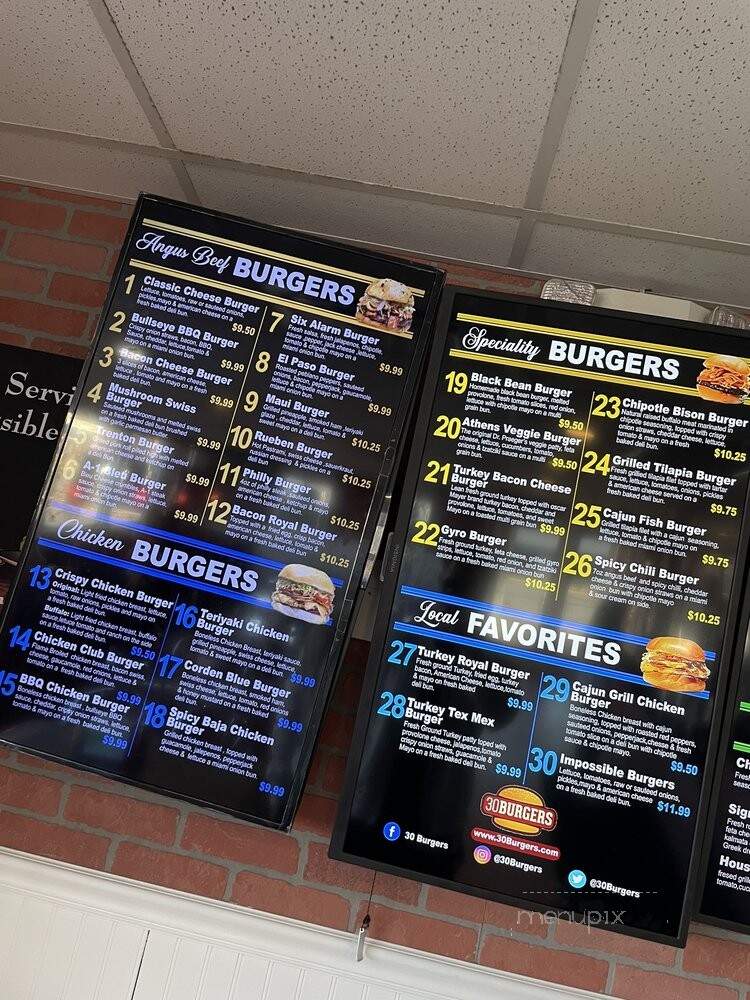 25 Burgers - Bound Brook, NJ menu_pic
