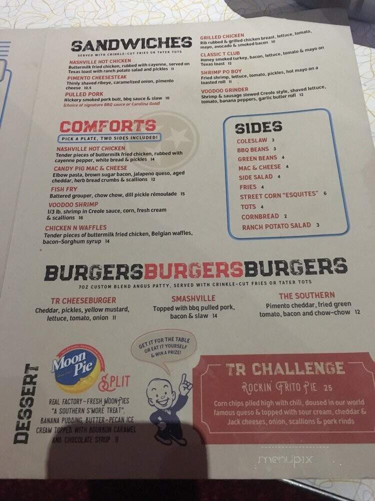 Tin Roof Columbia - Columbia, SC menu_pic