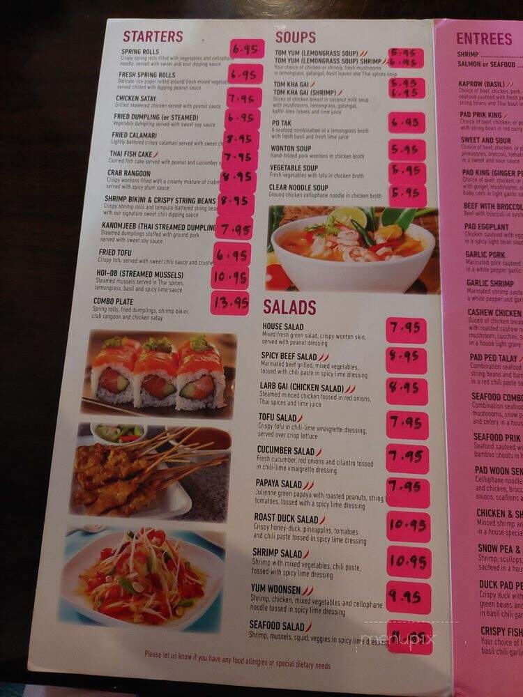 Oishi Thai & Sushi - Panama City Beach, FL menu_pic