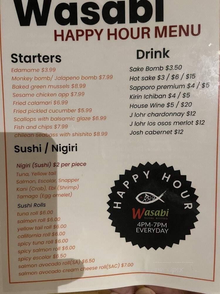 Wasabi - San Antonio, TX menu_pic