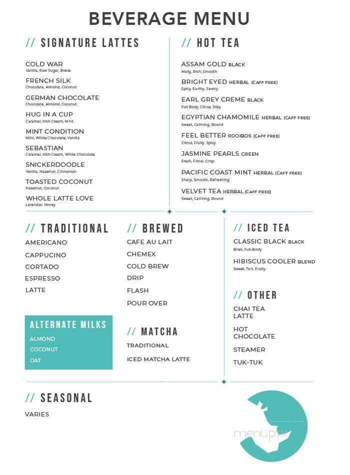 White Rhino Coffee - Cedar Hill, TX menu_pic