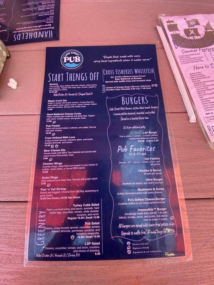 Red Fox Inn & Book Store - Boyne City, MI menu_pic