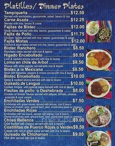 Taqueria Burritos Locos - Grapevine, TX menu_pic