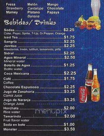 Taqueria Burritos Locos - Grapevine, TX menu_pic