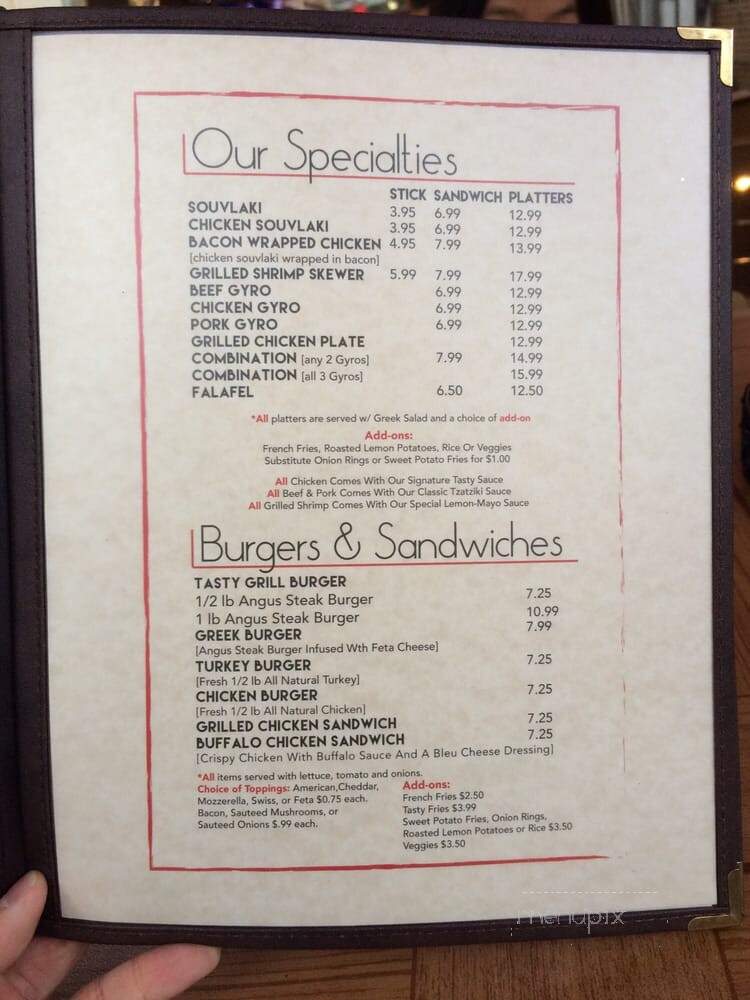 Tasty Grill - Whitestone, NY menu_pic