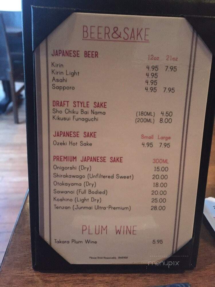 Wasabi - Larchmont, NY menu_pic