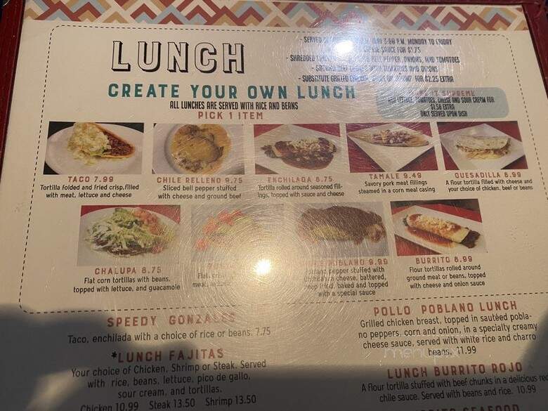El Toro Mexican - Alpharetta, GA menu_pic