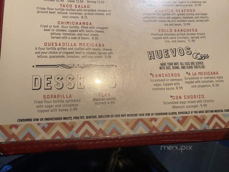 El Toro Mexican - Alpharetta, GA menu_pic
