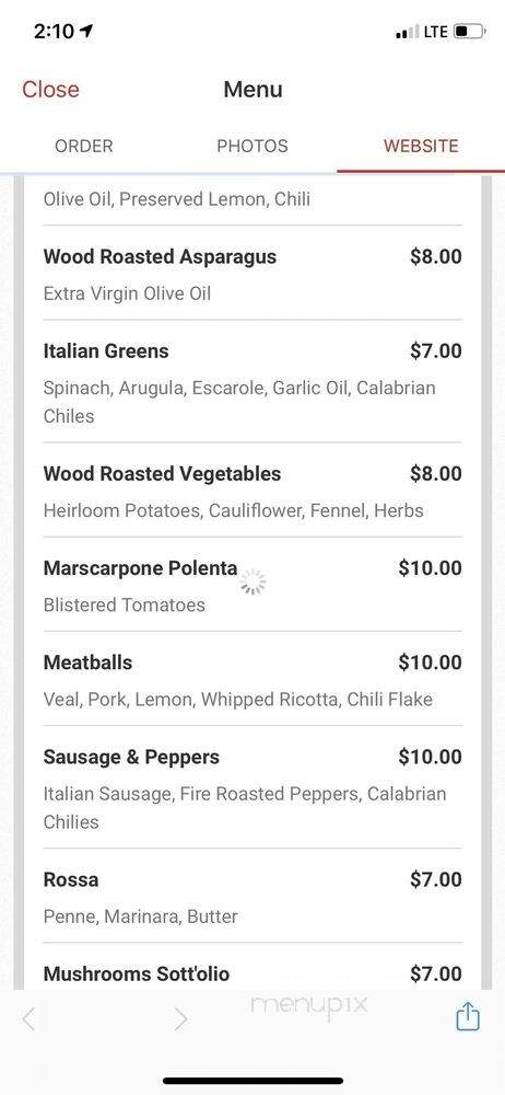 Terra Rossa - Las Vegas, NV menu_pic