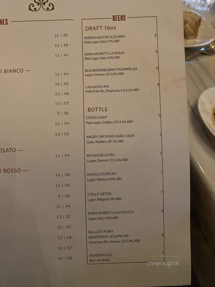 Terra Rossa - Las Vegas, NV menu_pic