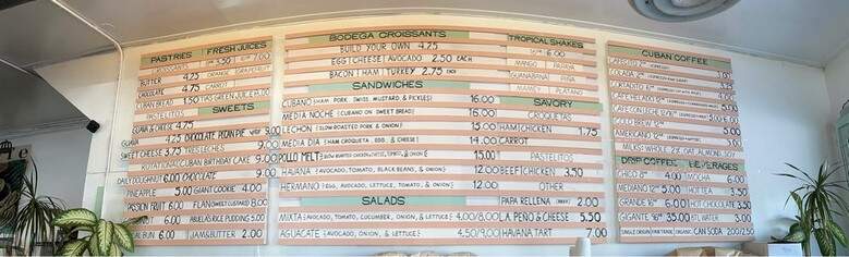 Cafe Tropical - Los Angeles, CA menu_pic