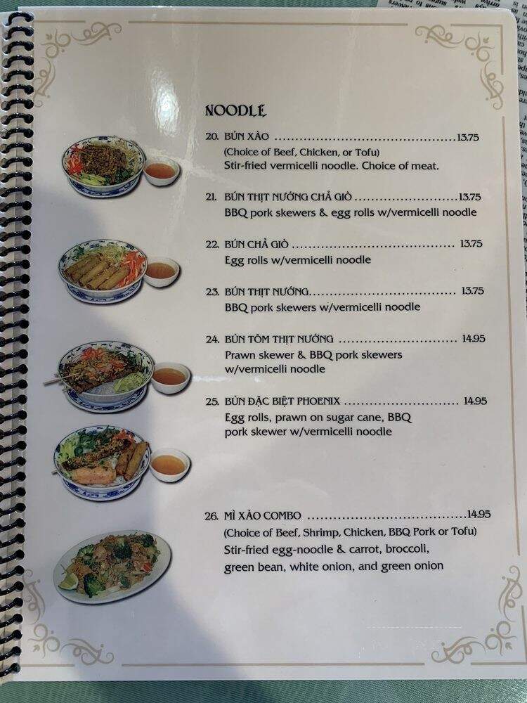 Phoenix Restaurant - Lynnwood, WA menu_pic