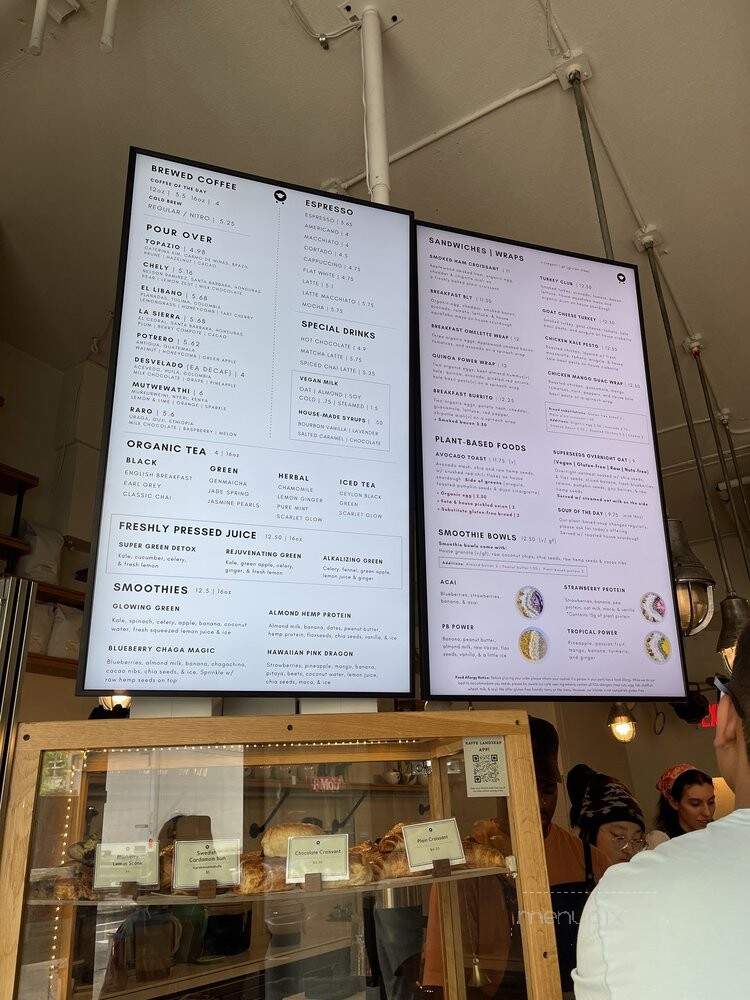 Kaffe 1668 - New York, NY menu_pic