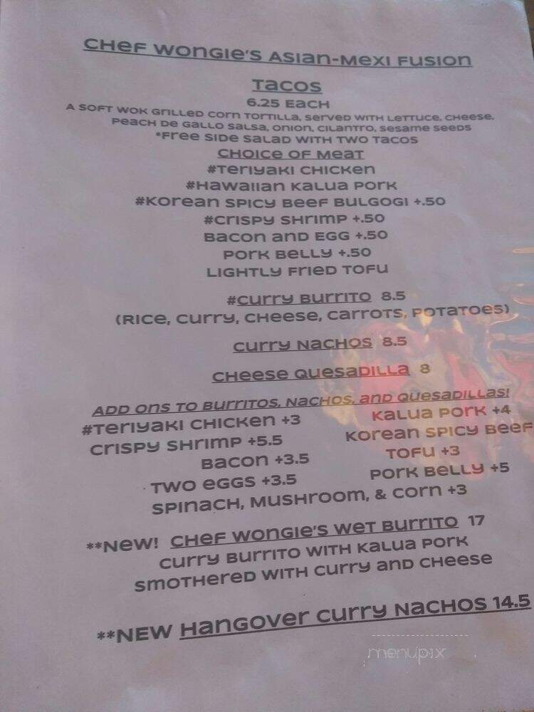 Curry Up Cafe - Woodland Hills, CA menu_pic