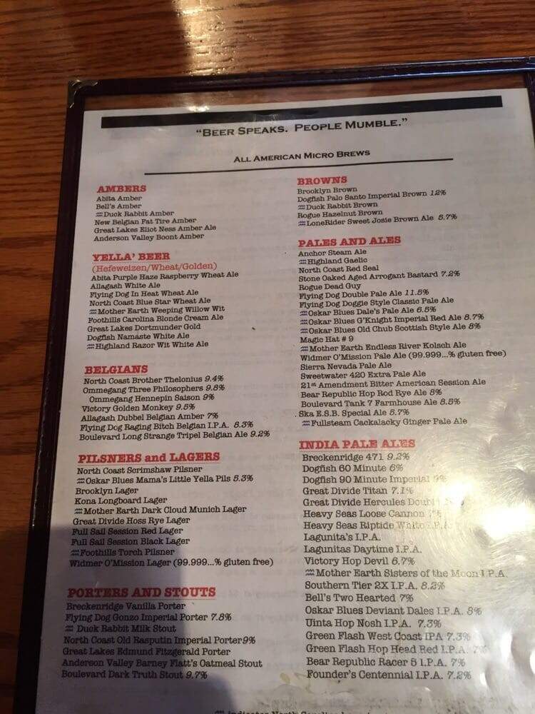 Dain's Place - Durham, NC menu_pic