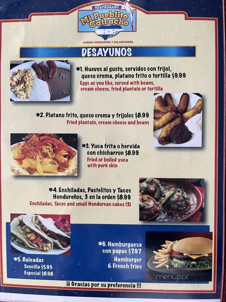 Mi Pueblito Taqueria - Mesquite, TX menu_pic