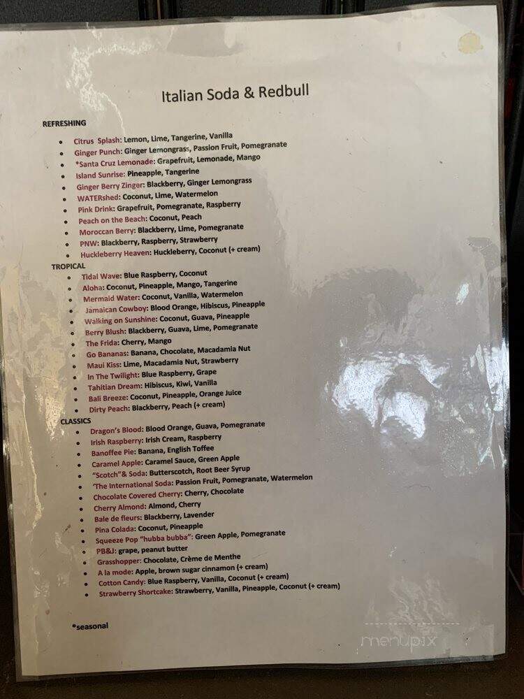 D & M Coffee Co - Ellensburg, WA menu_pic