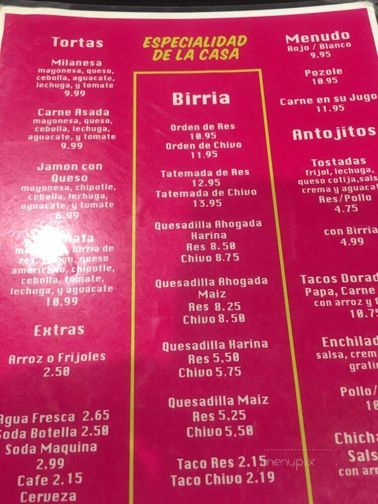 Birrieria Don Rafa - Chula Vista, CA menu_pic