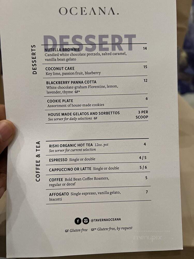 Taverna - Jacksonville, FL menu_pic