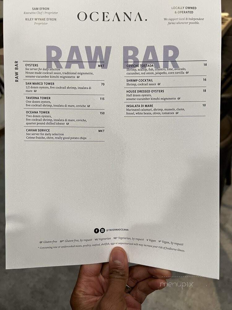 Taverna - Jacksonville, FL menu_pic