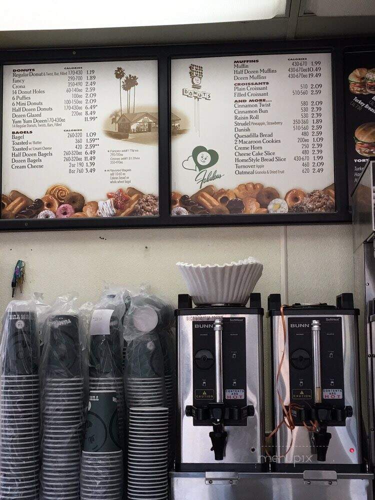 Yum Yum Donuts - Stockton, CA menu_pic