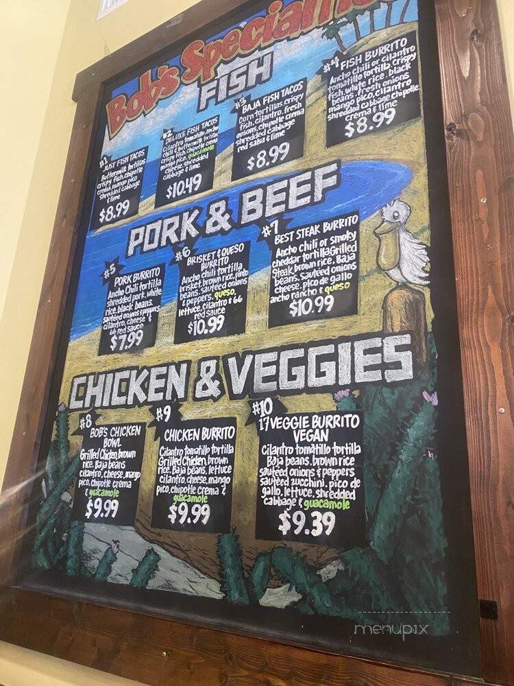 Cabo Bob's Burritos - Austin, TX menu_pic