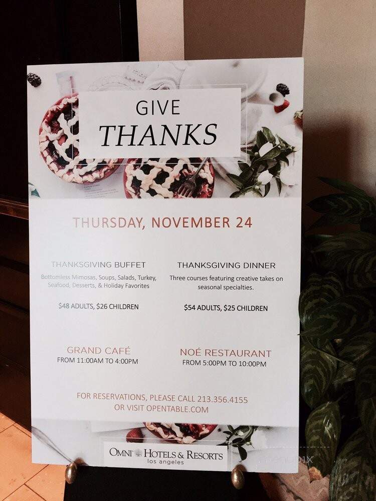 Grand Cafe - Los Angeles, CA menu_pic