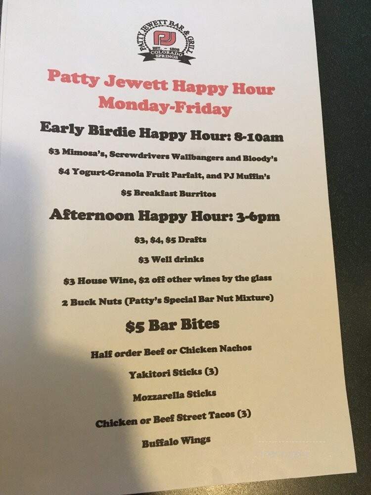 Patty Jewett Bar and Grill - Colorado Springs, CO
